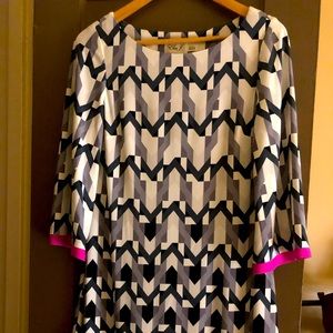 Eliza J geometric print dress